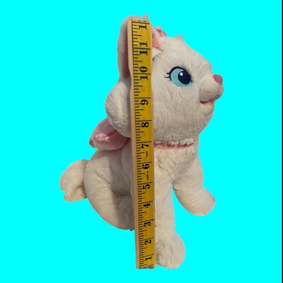 Disney Aristocats Marie Plush Toy Stuffed Animal 12" White And Pink Disney Store - Picture 7 of 10